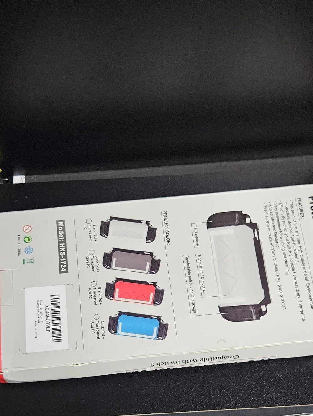 TPU+PC Protector Case - White with Black Accents